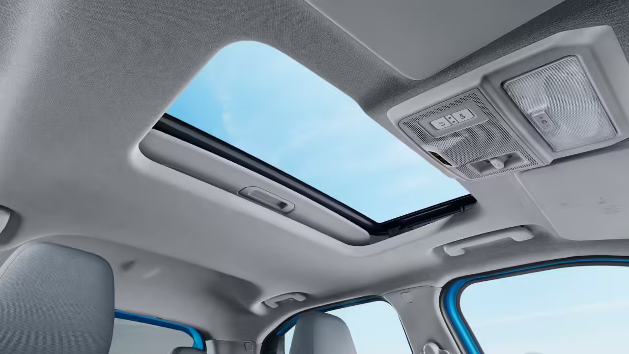 It has a single-pane electric sunroof
