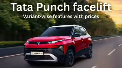 Tata Punch facelift: Variant-wise features revealed along with price