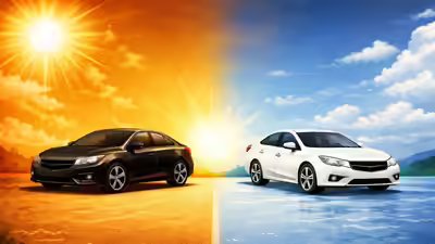 Do black cars get hotter than white cars in the summer? Explained