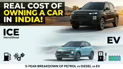 The real cost of owning a car in India! 5 year breakdown of petrol vs diesel vs EV