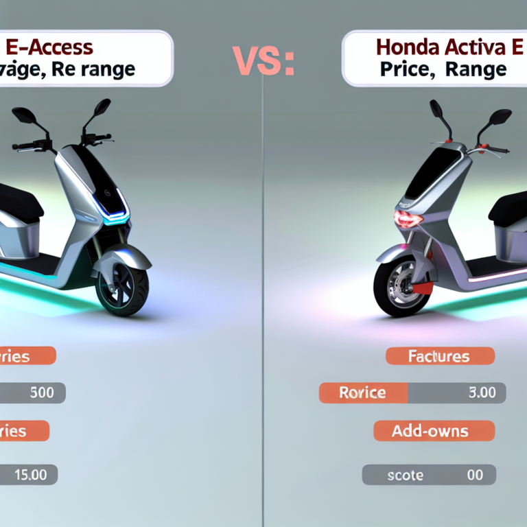 Suzuki E-Access vs Honda Activa E: Comparison: Price, Range, Features