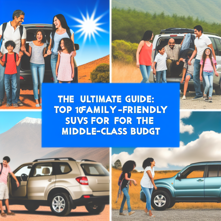 The Ultimate Guide: Top 10 Family-Friendly SUVs for the Middle-Class Budget best SUV for middle class family