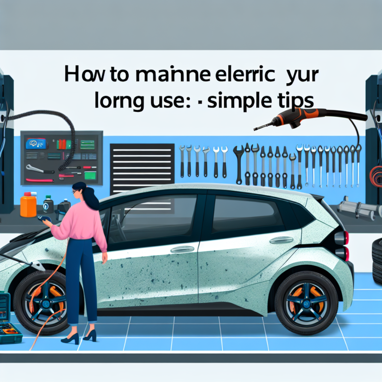 How to maintain your electric car for long-term use: simple tips