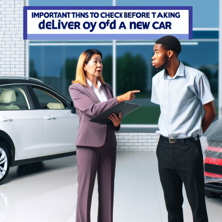 Important things to check before taking delivery of a new car