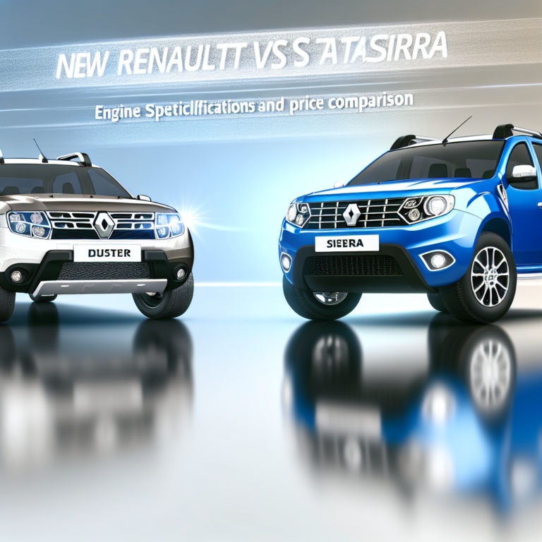 New Renault Duster vs Tata Sierra: Engine Specifications and Price Comparison
