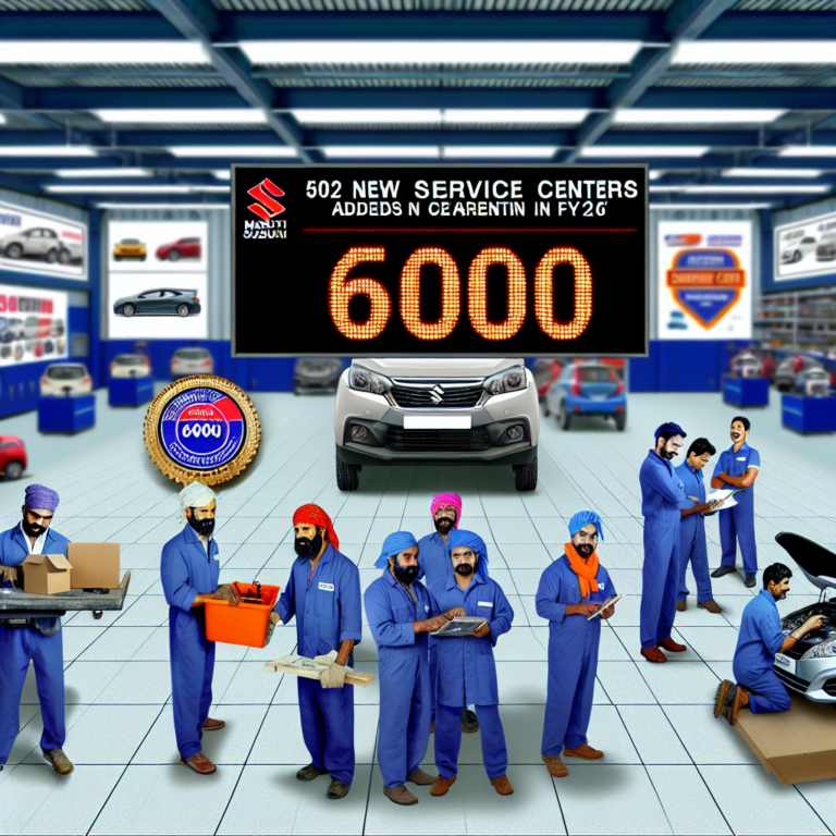 Maruti Suzuki adds 502 service centers in FY26, network nears 6,000: Details Maruti Suzuki adds 502 service centers in FY26, network nears 6,000: Details