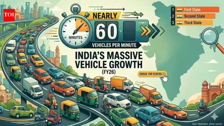 India bought nearly 60 vehicles per minute in FY26! Check out the top states India bought nearly 60 vehicles per minute in FY26! Check out the top states